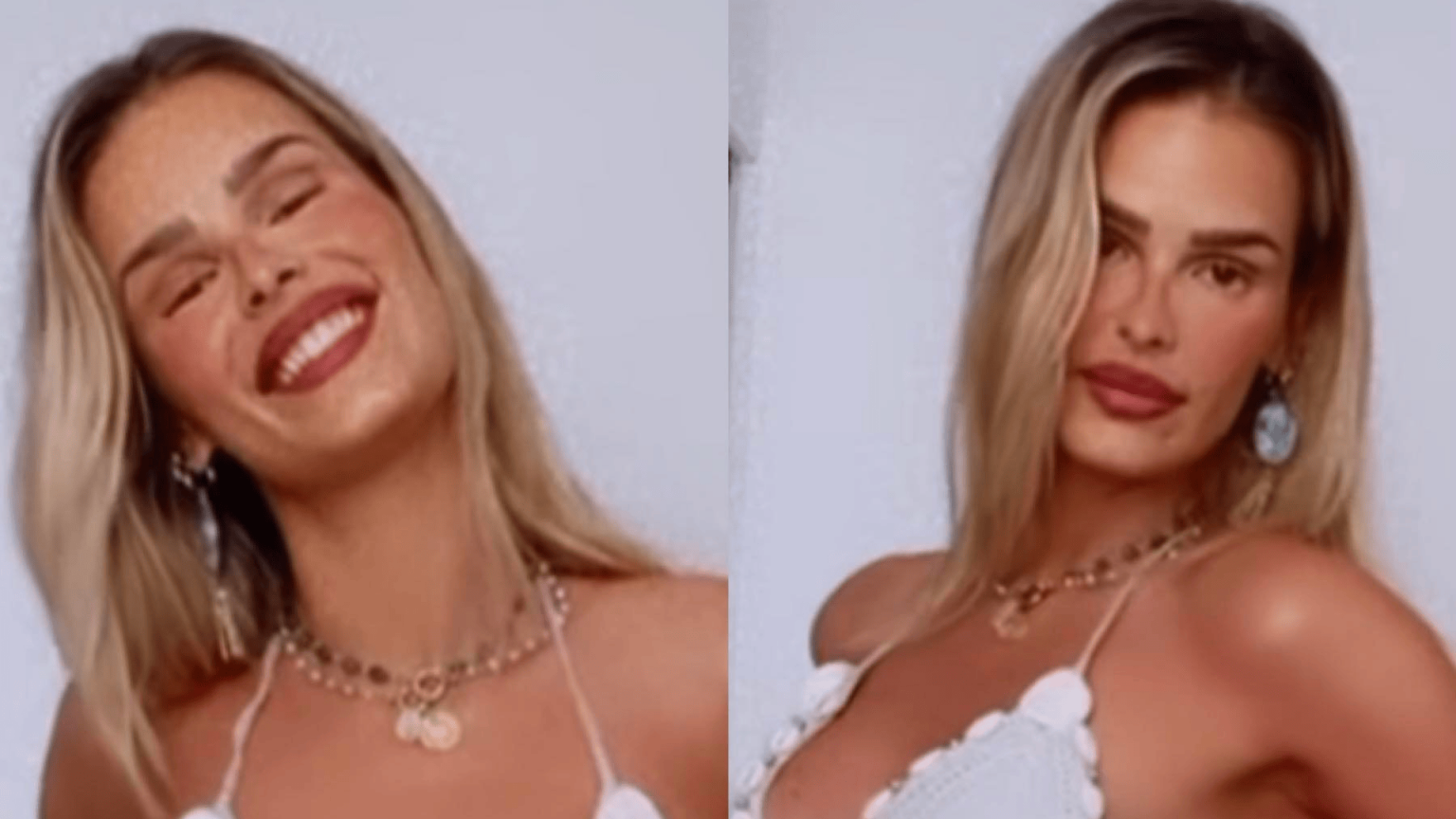 Yasmin Brunet se exibe biquíni fio dental e ostenta corpo sequinho