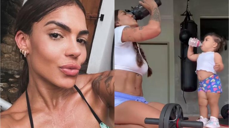 Tays Reis Derrete A Web Ao Mostrar Treino A Filha Mini Fitness