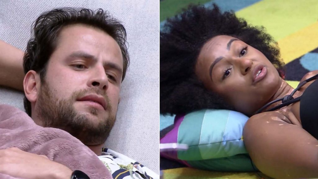 Gustavo e Natália no BBB 22 - Crédito: Reprodução / Globo