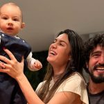 Thaila Ayala e Renato Góes com o filho, Francisco