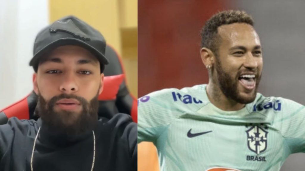 Humorista Luciano Alef e Neymar (Reprodução/Instagram)