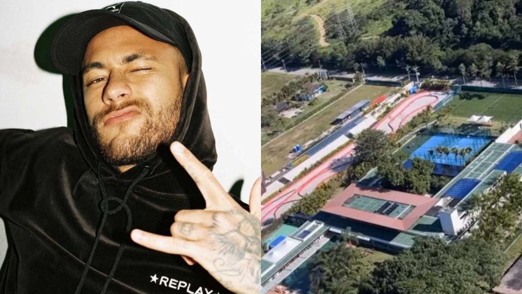 Neymar exibe imagem aérea de mansão em Mangaratiba