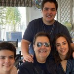 Rodrigo, Faustão, João Guilherme e Lara - Reprodução/Instagram