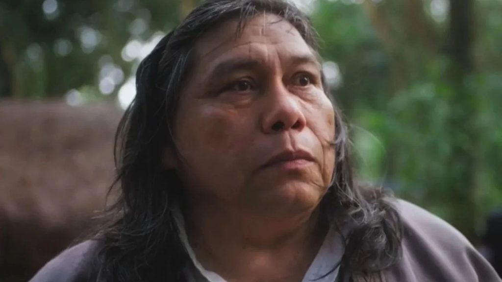 Jurecê (Daniel Munduruku) em ‘Terra e Paixão’ -Reprodução/TV Globo