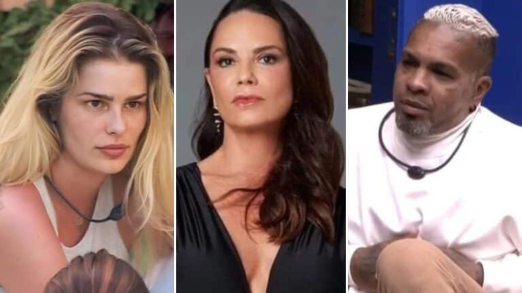 Yasmin Brunet, Luísa Brunet e Rodriguinho - Reprodução/TV Globo/Instagram