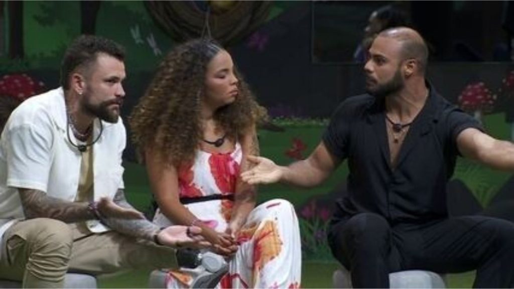 Vinicius, Pitel e Marcus no 'BBB 24' - Reprodução/TV Globo