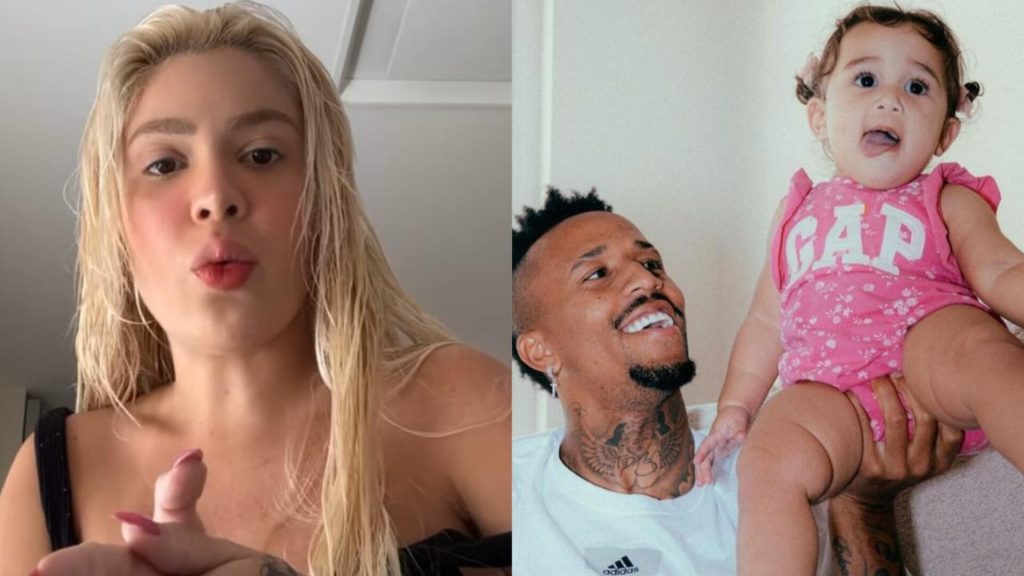 Karoline Lima, Éder Militão e filha, Cecilia