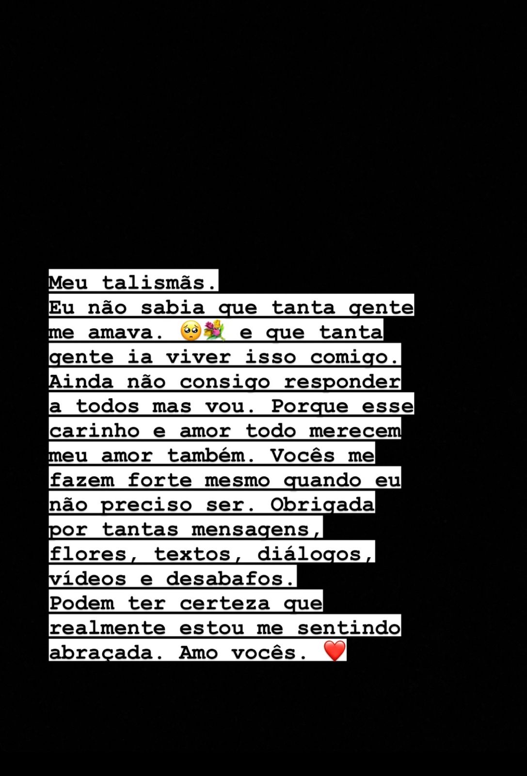 Iza faz post (Reprodução/Instagram)