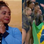 Daiane dos Santos quebra protocolo e cai no choro com medalha inédita do Brasil nas Olimpíadas