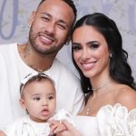 Neymar e Bruna Biancardi com filha, Mavie