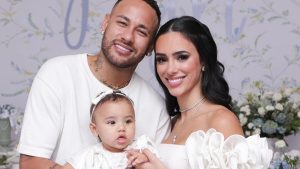 Neymar e Bruna Biancardi com filha, Mavie