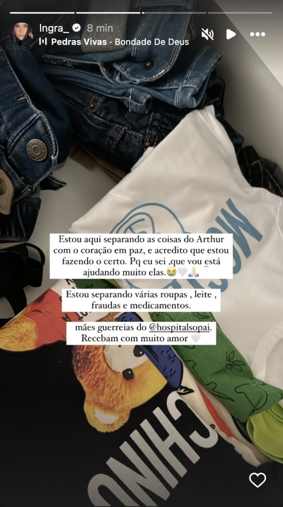 Story de Ingra Soares - Reprodução/Instagram