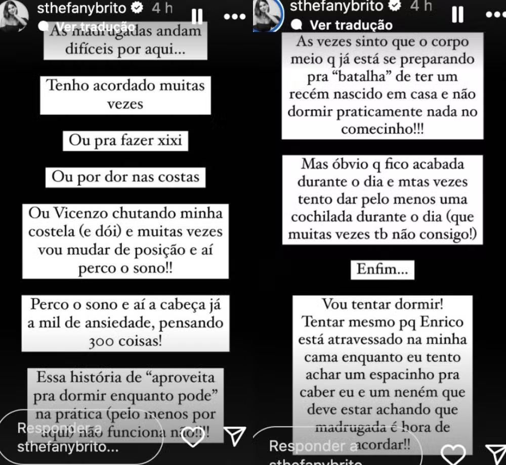 Desabafo de Sthefany Brito - Reprodução/Instagram