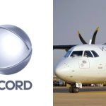 Record e avião da Voepass - Reprodução/Record TV/Redes Sociais