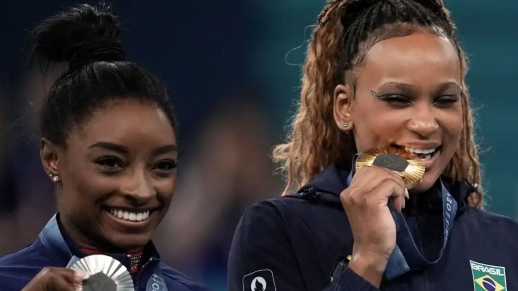 Simone Biles e Receba Andrade - Alexandre Loureiro/COB