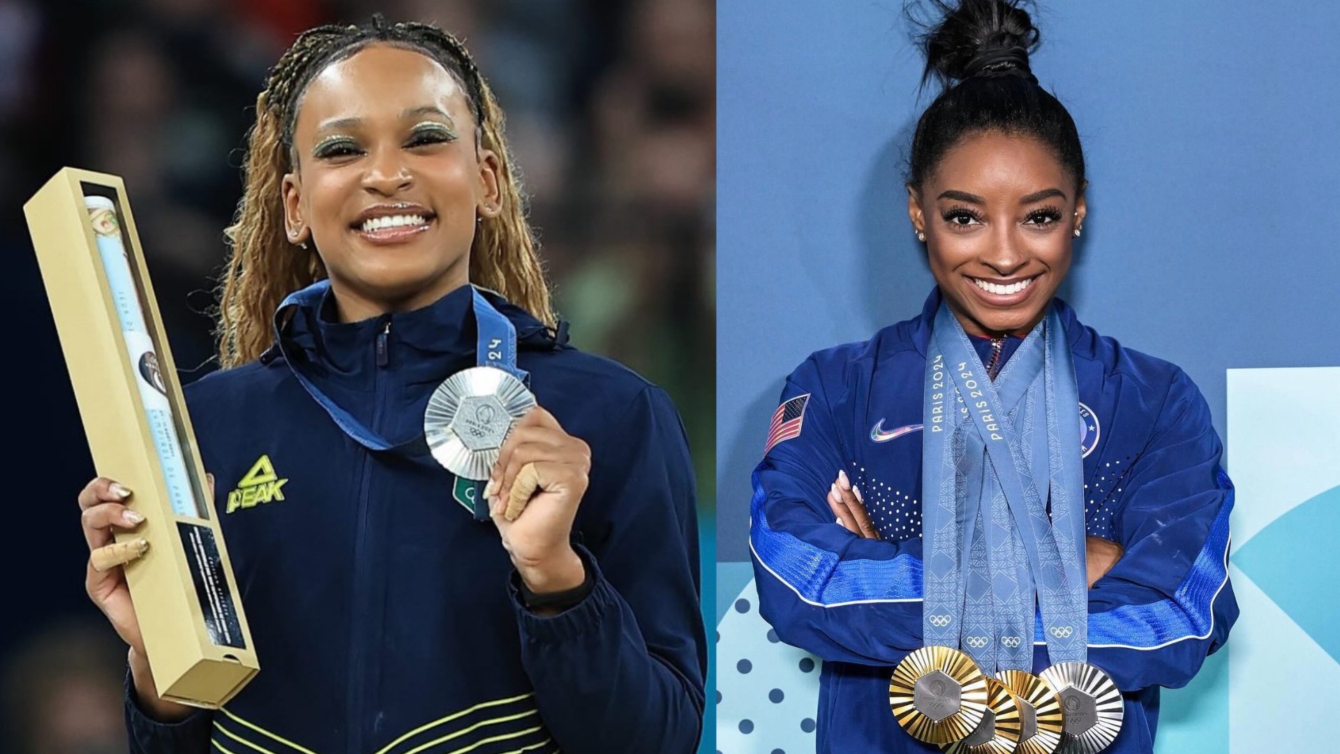 Será mesmo? Simone Biles entrega coroa para Rebeca Andrade 'Já deu'