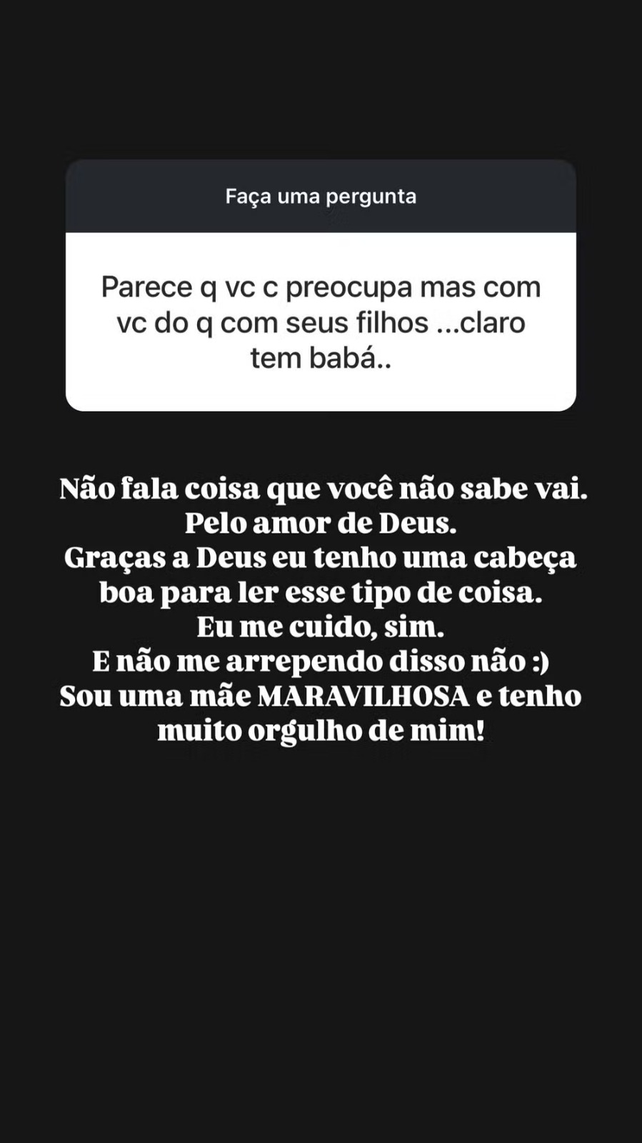 Bárbara Evans faz post (Reprodução/Instagram)