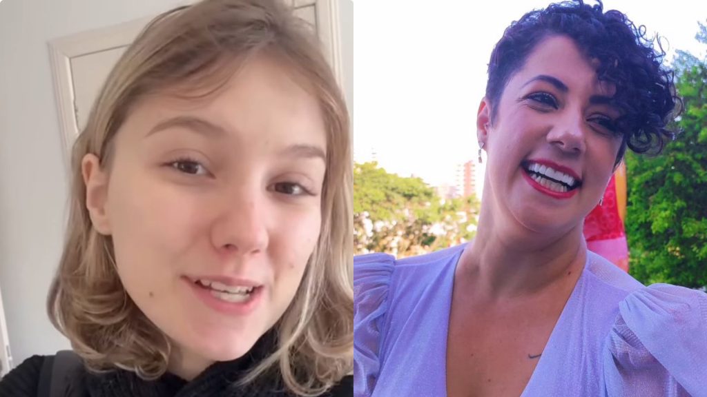 Isabel Veloso e celebrante Aline Regina - Reprodução/Instagram