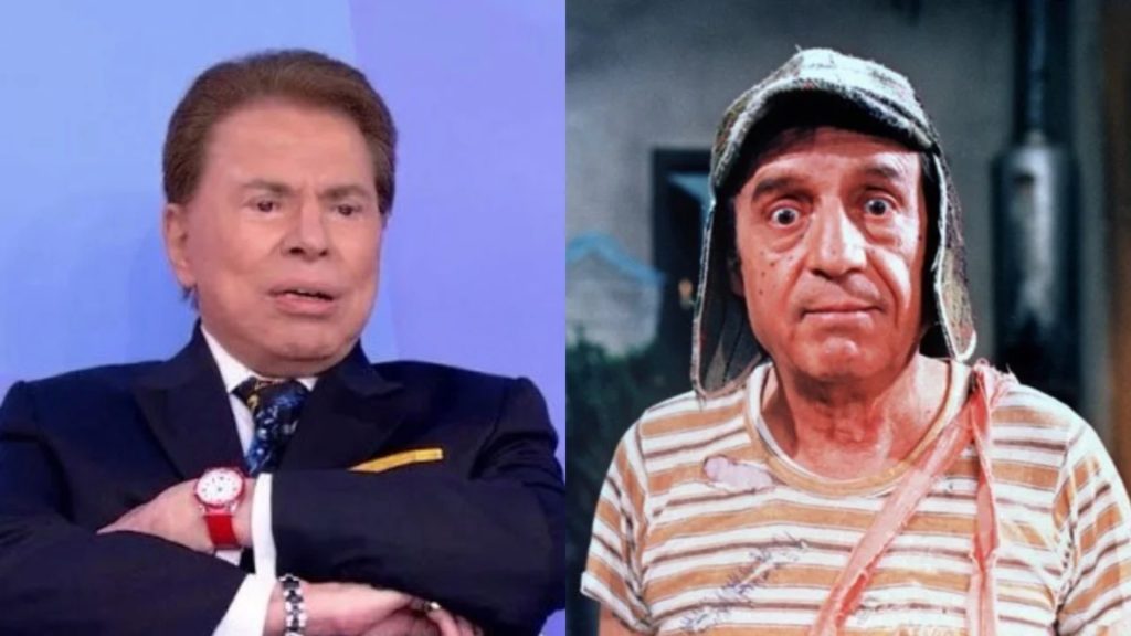 Silvio Santos e Chaves - Reprodução/SBT