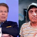 Silvio Santos e Chaves - Reprodução/SBT