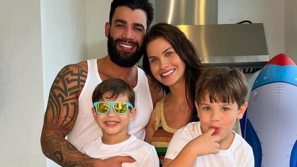 Gusttavo Lima, Andressa Suita e os filhos - Reprodução/Instagram