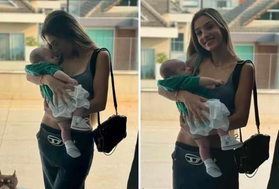 Bia Miranda e o filho, Kaleb (Reprodução/Instagram)