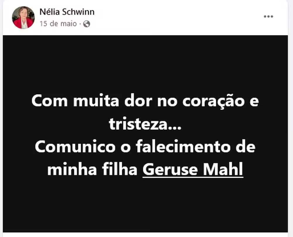 Post Nélia (Reprodução/Facebook)