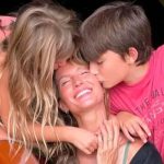 Gisele Bündchen com os filhos, Benjamin e Vivian - Reprodução/Instagram