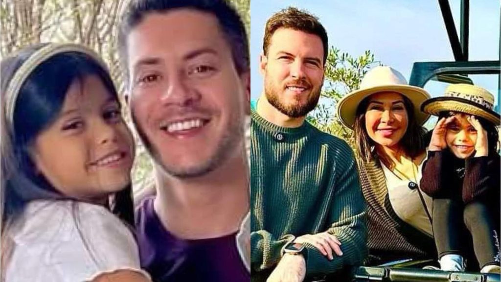 Arthur Aguiar com a filha Sophia, Maíra Cardi e Thiago Nigro