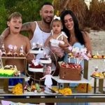 Neymar e Bruna Biancardi com Mavie e Davi Lucca