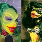 Thelma Assis usa fantasia de 'Gremlin' em Baile de Halloween