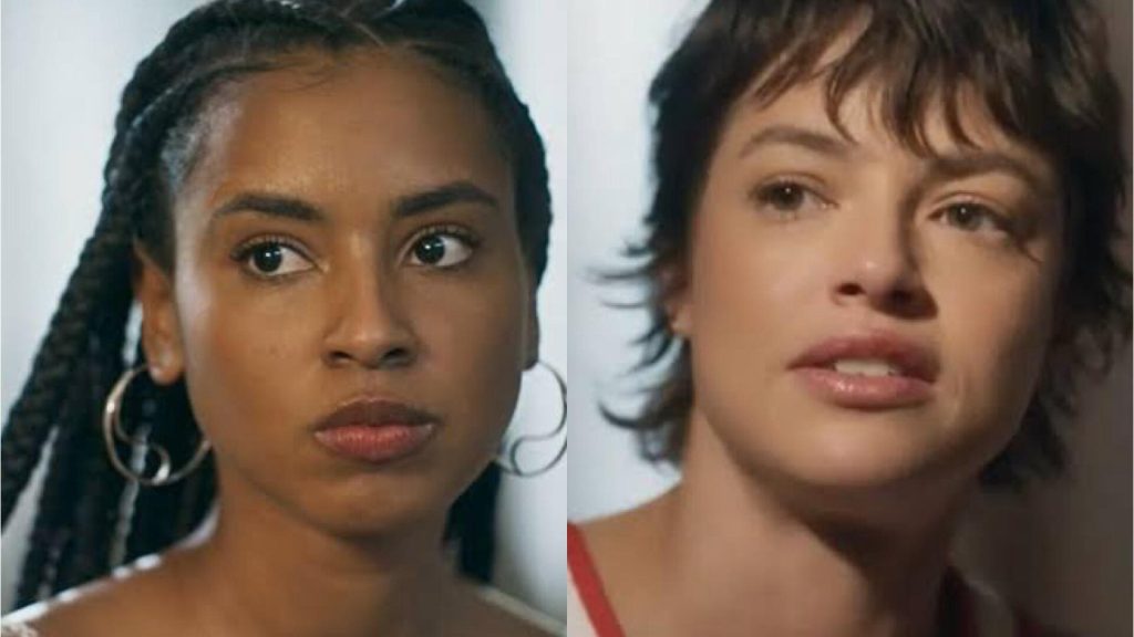 Viola (Gabz) e Luma (Agatha Moreira) em 'Mania de Você' - Reprodução/ Globo