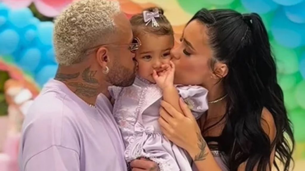 Neymar e Bruna Biancardi com a filha, Mavie - Reprodução/Instagram