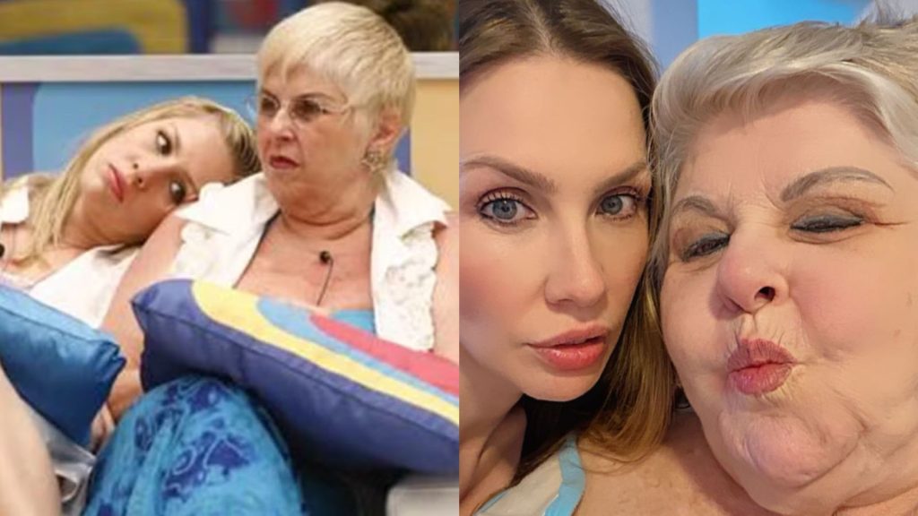 Ana Carolina Madeira e vovó Naná, ambas do "BBB9" - Reprodução/acervo TV Globo/Instagram