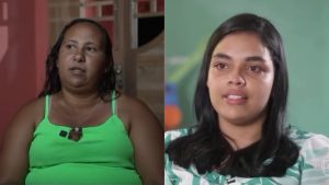 Maria Aparecida e Débora, mães dos bebês trocados - Reprodução/ Tv Globo