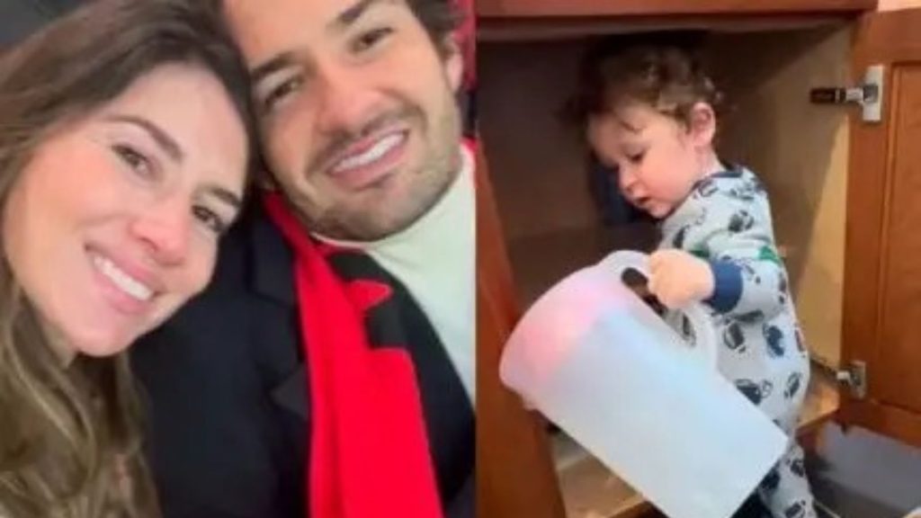 Rebeca Abravanel e Alexandre Pato e o filho deles, Benjamin - Reprodução/Instagram