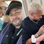 Neymar com os filhos Davi Lucca e Helena