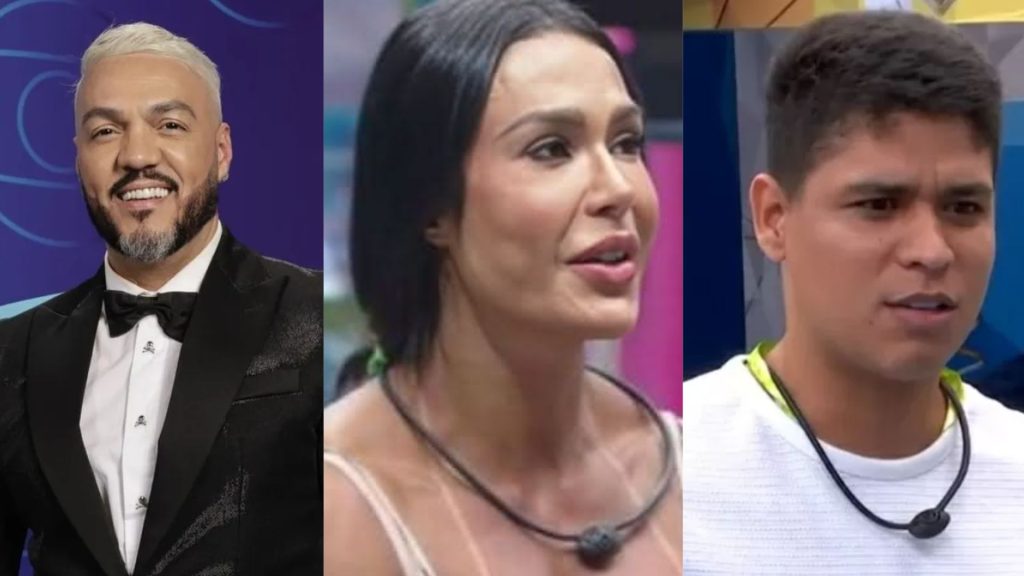 Belo, Gracyanne e Guilherme - Reprodução/BBB 25/Globo