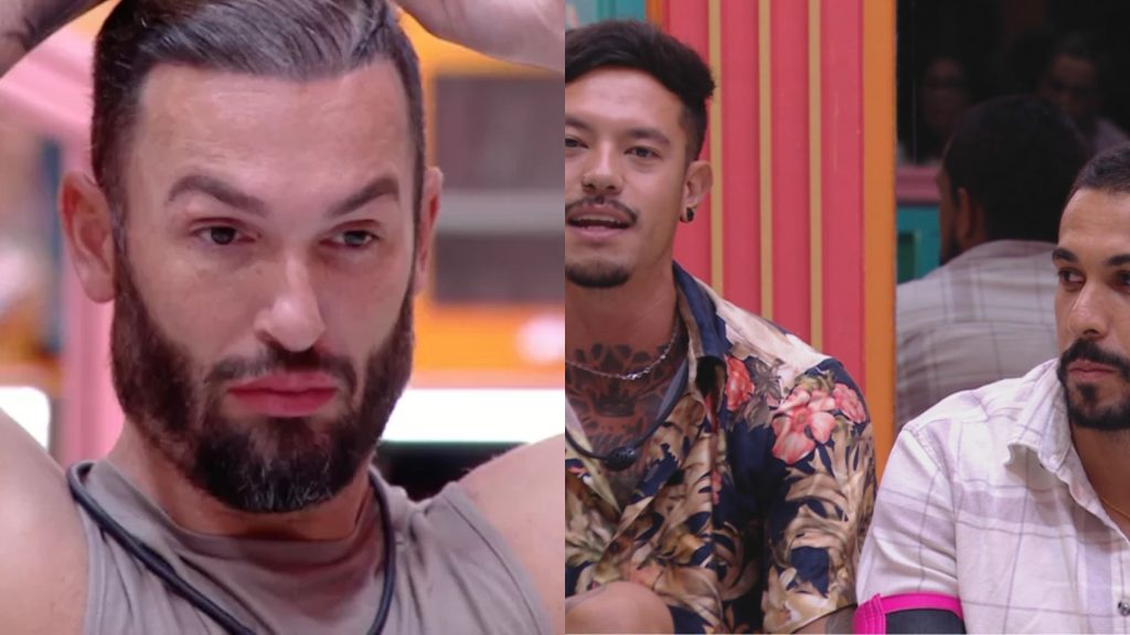 Diego, Gabriel e Maike no 'BBB 25' - Reprodução/Globoplay