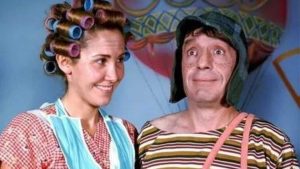 Florinda Meza (Dona Florinda) e Roberto Bolãnos (Chavez) - Foto/Reprodução