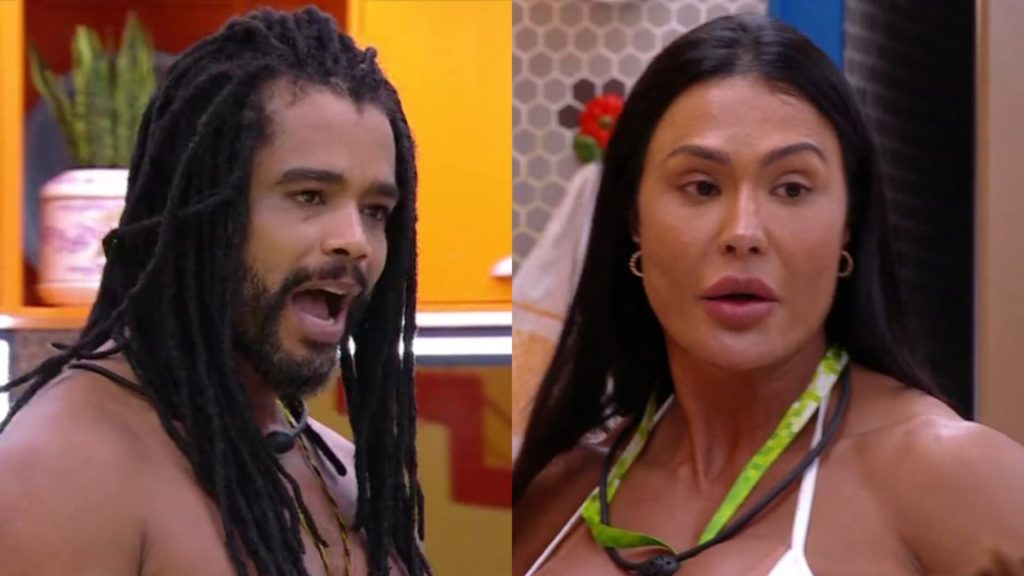 Diogo Almeida e Gracyanne Barbosa no 'BBB 25'