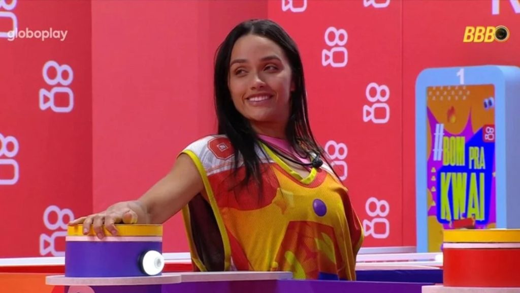 Eva na Prova do Líder no 'BBB 25' - Reprodução/ Globo