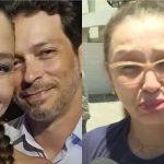 Vitor Medrado, ciclista que morreu em assalto em São Paulo, com a esposa, Jaquelini Pereira do Santos