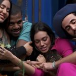 Beatriz Reis, Isabelle Nogueira, Davi Brito, Alane Dias e Matteus Amaral do 'BBB 24' - Reprodução/Instagram - Reprodução/TV Globo