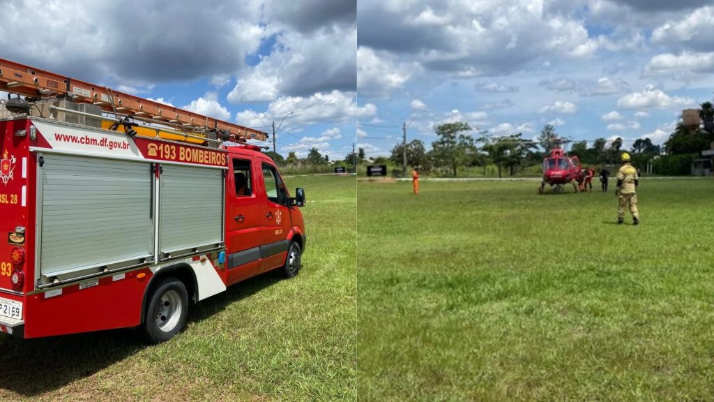 Bombeiros salvam bebê - Reprodução/Redes sociais