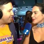 Repórter Viny Vieira, da RedeTV!, e Cleo