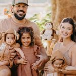 Biah Rodrigues e Sorocaba com os filhos, Theo, Fernanda, Zion e Angelina